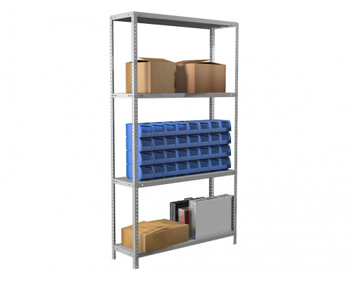 Стеллаж металлический MS Standart 185/100x30/4 Стеллаж металлический MS Standart 185/100x30/4
